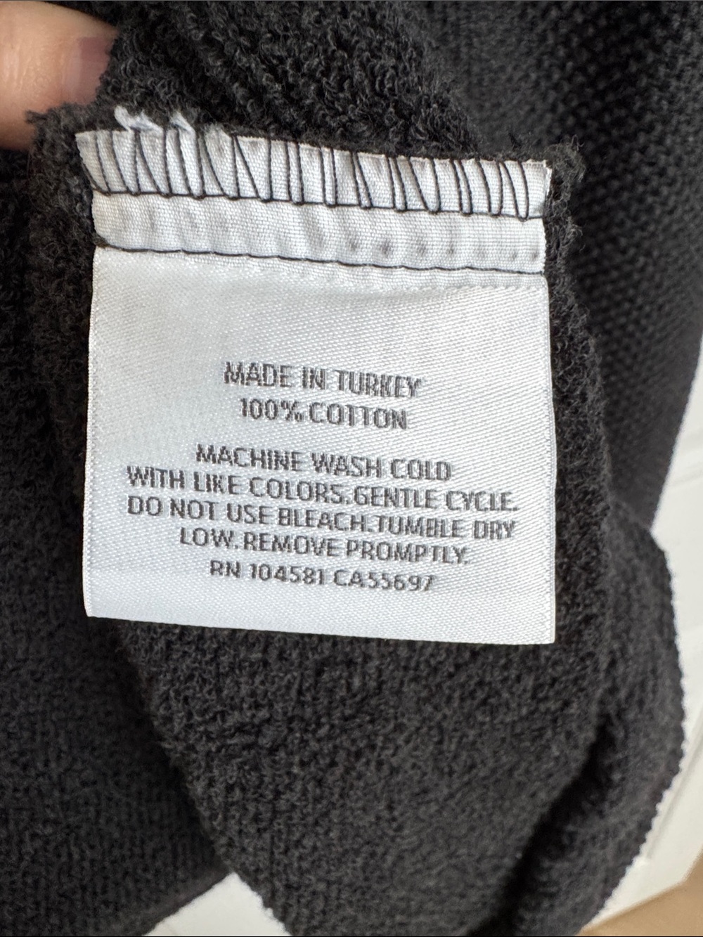 Restoration Hardware Charcoal Gray Robe - Picture 5 of 5
